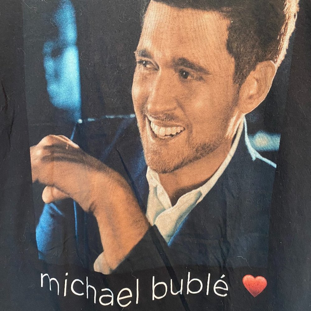Michael Buble 2019 Tour Black T Shirt - Picture 3 of 4